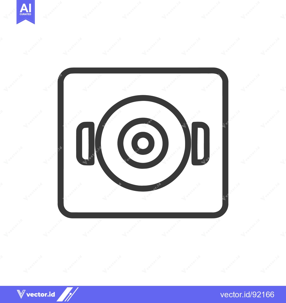 Premium Vector dari Minimalist Pot Icon: Simple Line Art of Cookware with Handles