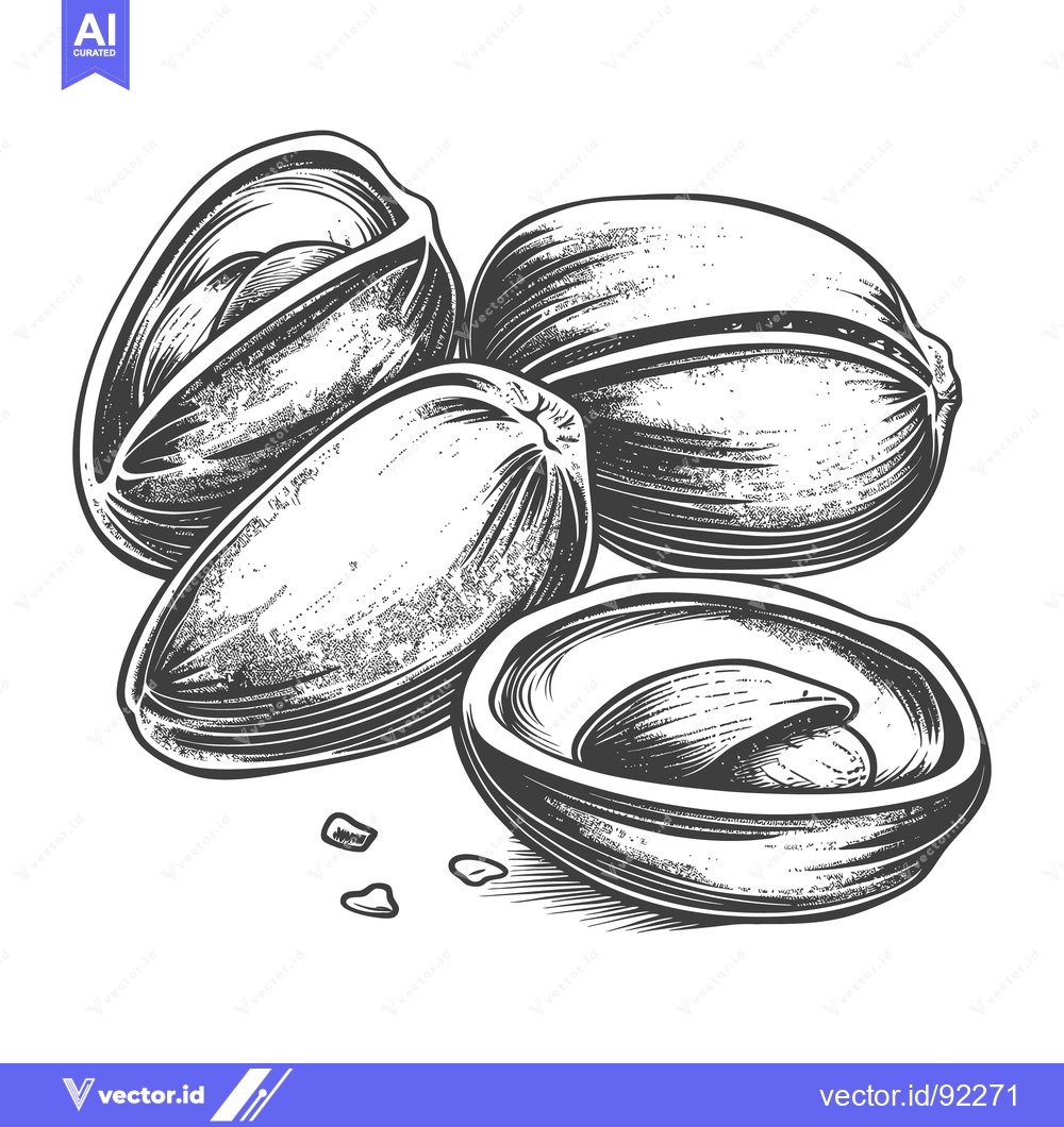 Premium Vector of Illustration showing multiple seeds in their open or closed shells