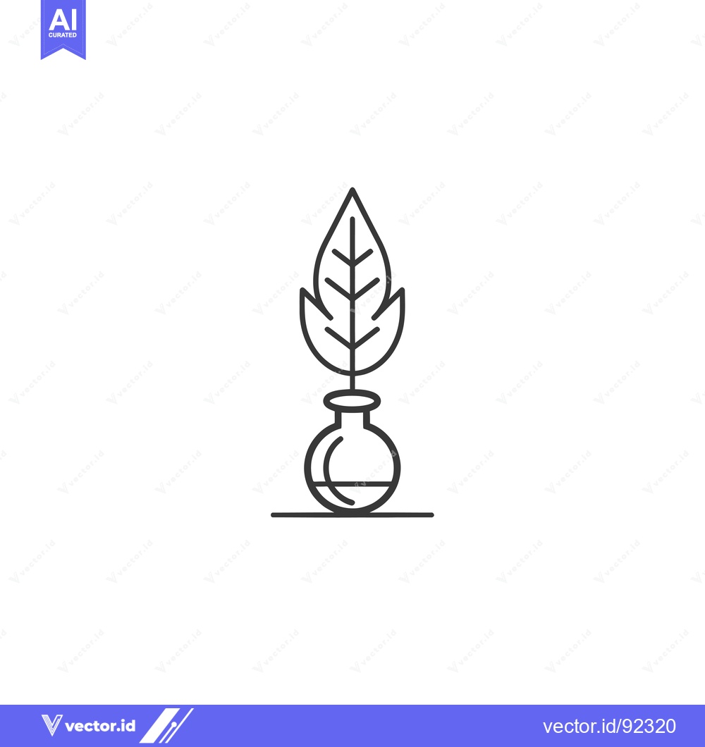 Premium Vector dari Plant Growing in a Beaker with a Flat Bottom
