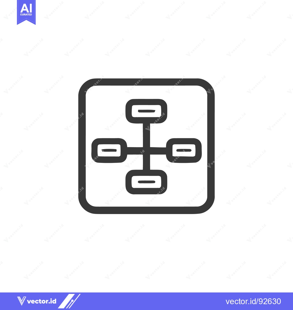 Premium Vector dari Network Topology Icon: Simple, Bold, and Modern Design for Connectivit