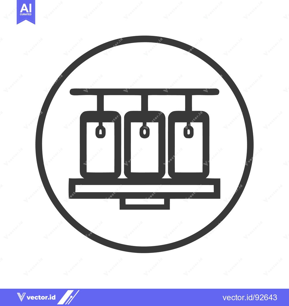 Premium Vector dari Three Computer Mouses Connected on a Platform, Minimalist Icon Design
