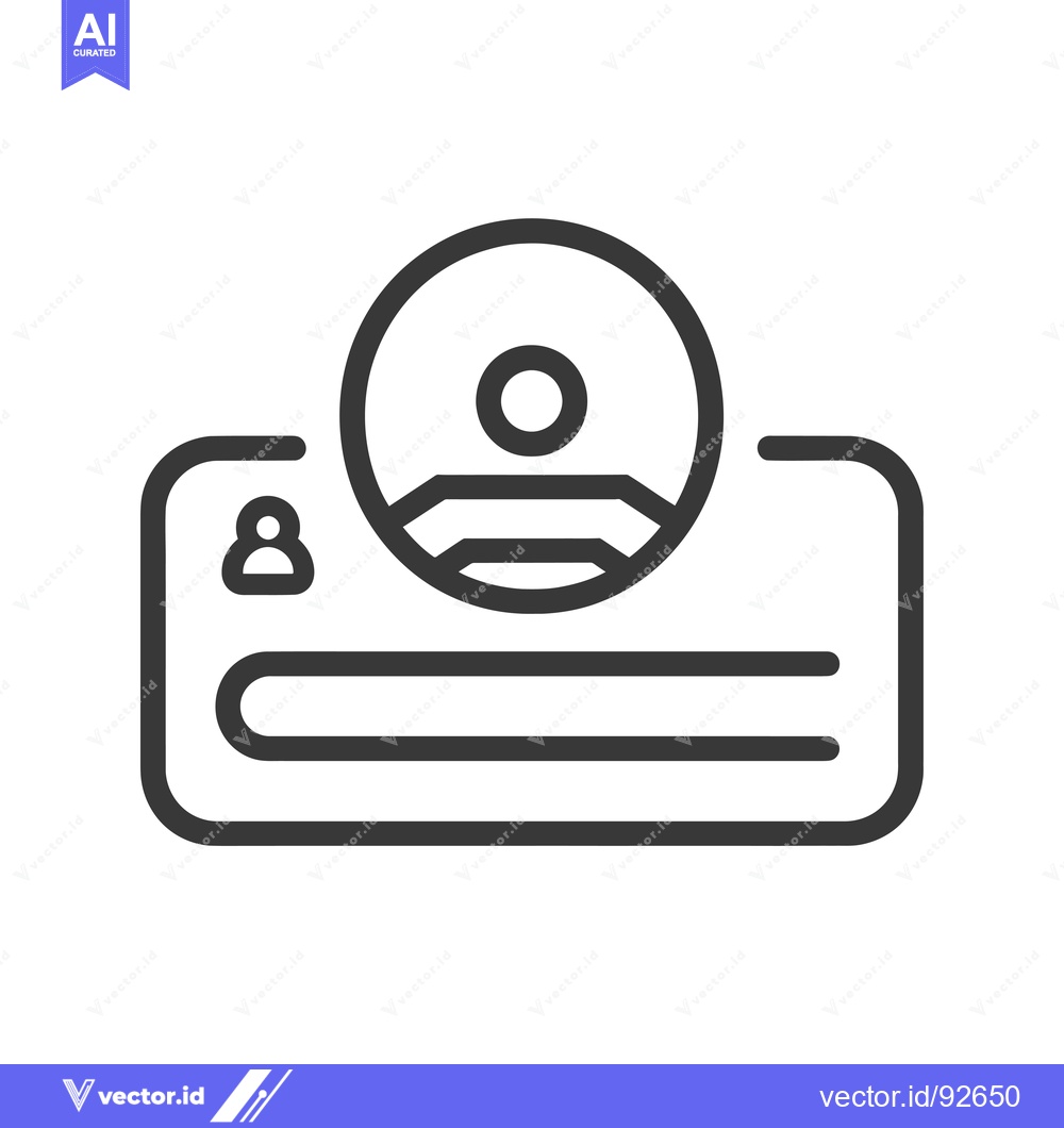 Premium Vector dari Profile Card with a User Icon and Space for Information