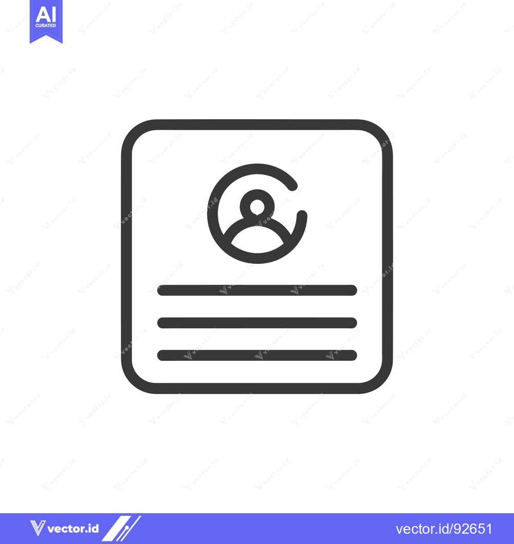 Premium Vector dari Profile Card with User Icon and Space for Information