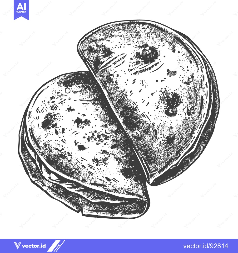 Premium Vector dari Two Folded Tortilla Wraps Prepared For A Delicious Meal