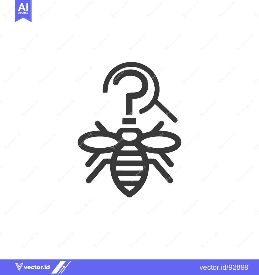 Premium Vector dari Bee with Question Mark: Conceptual Icon for Inquiry and Pollination Is