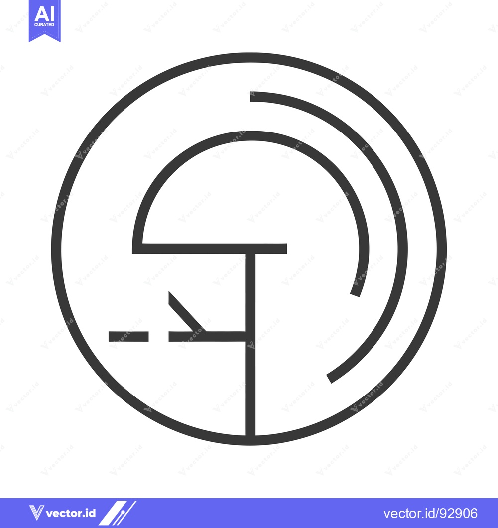Premium Vector of Radar Screen with Lines and Semicircle