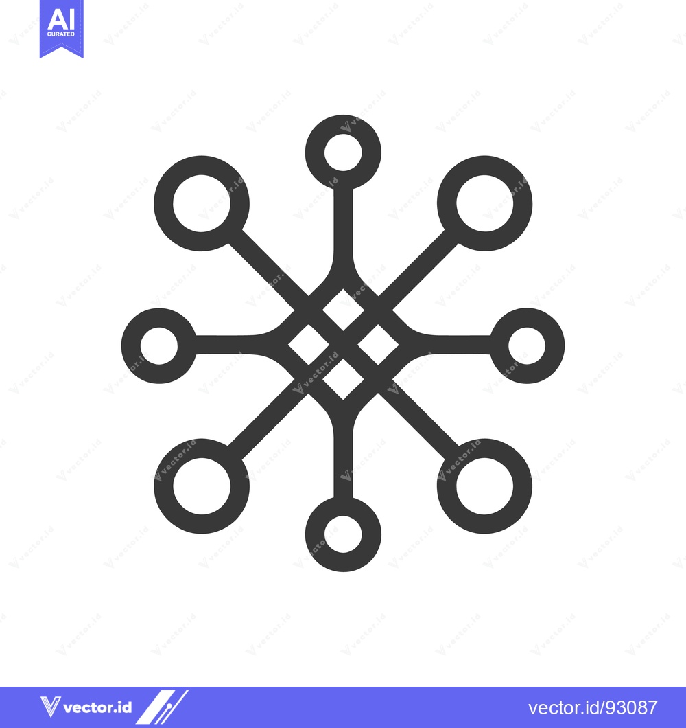 Premium Vector dari Abstract Knotwork: Geometric Design with Circular Nodes and Interwoven