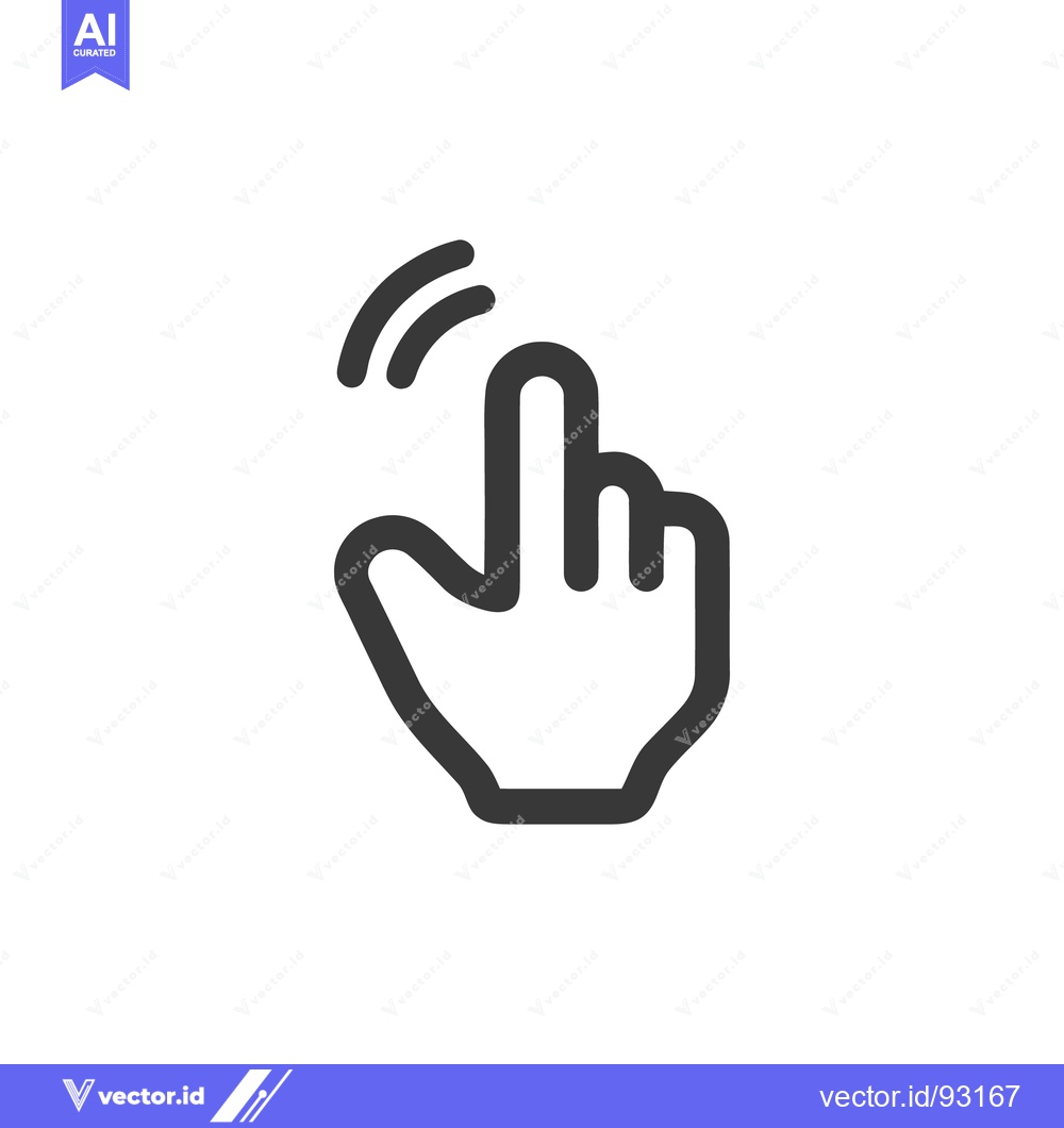 Premium Vector dari Finger Tap Icon: Digital Interaction, Touchscreen Gesture, and Connect