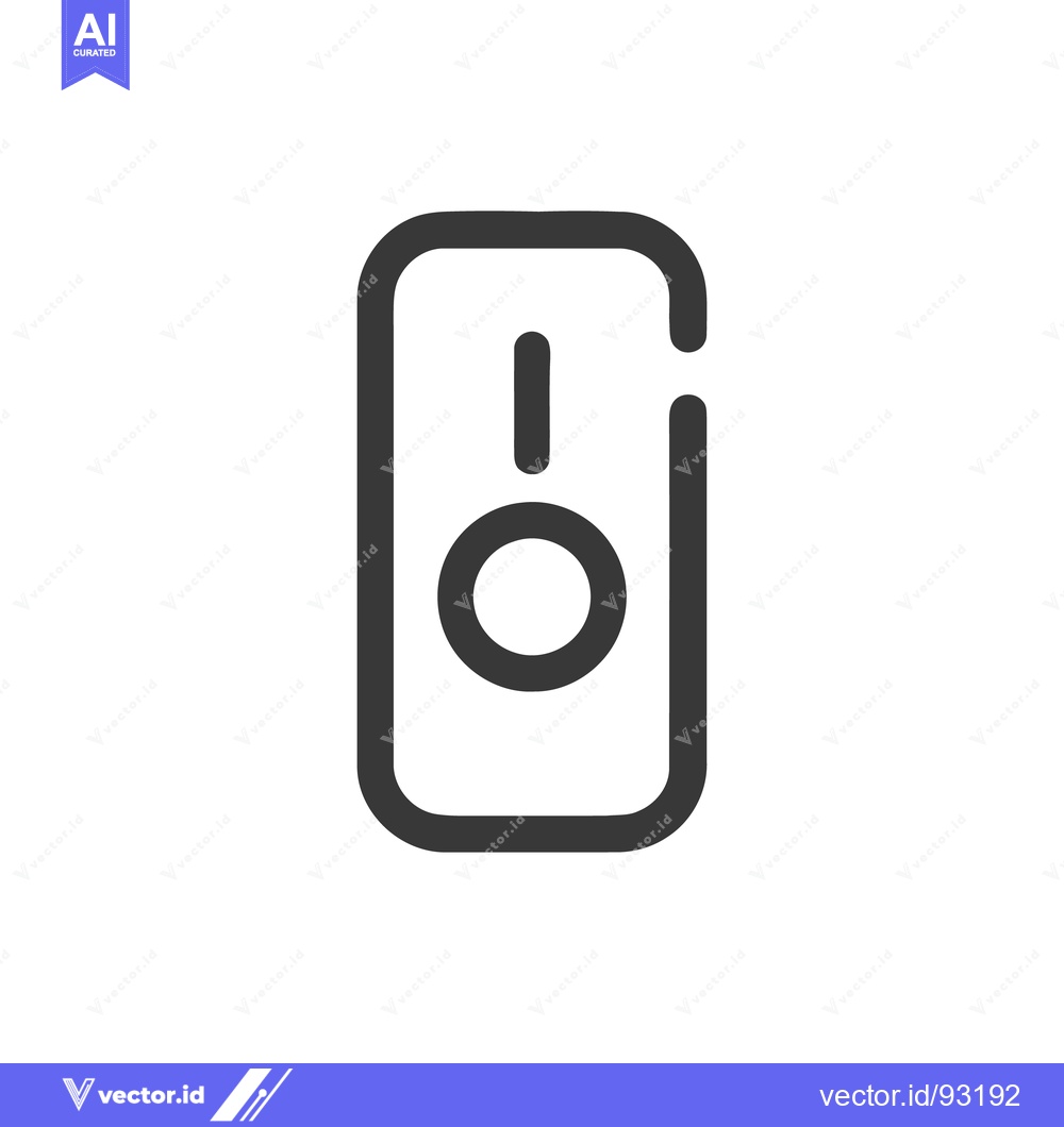 Premium Vector of Minimalist Smart Home Device Icon with Rounded Rectangular Shape