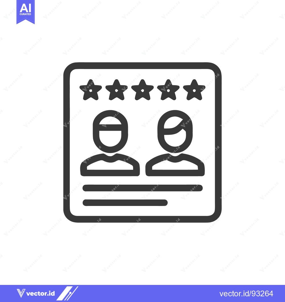 Premium Vector of Five-Star Team: Minimalist Icon of Collaboration and Excellence