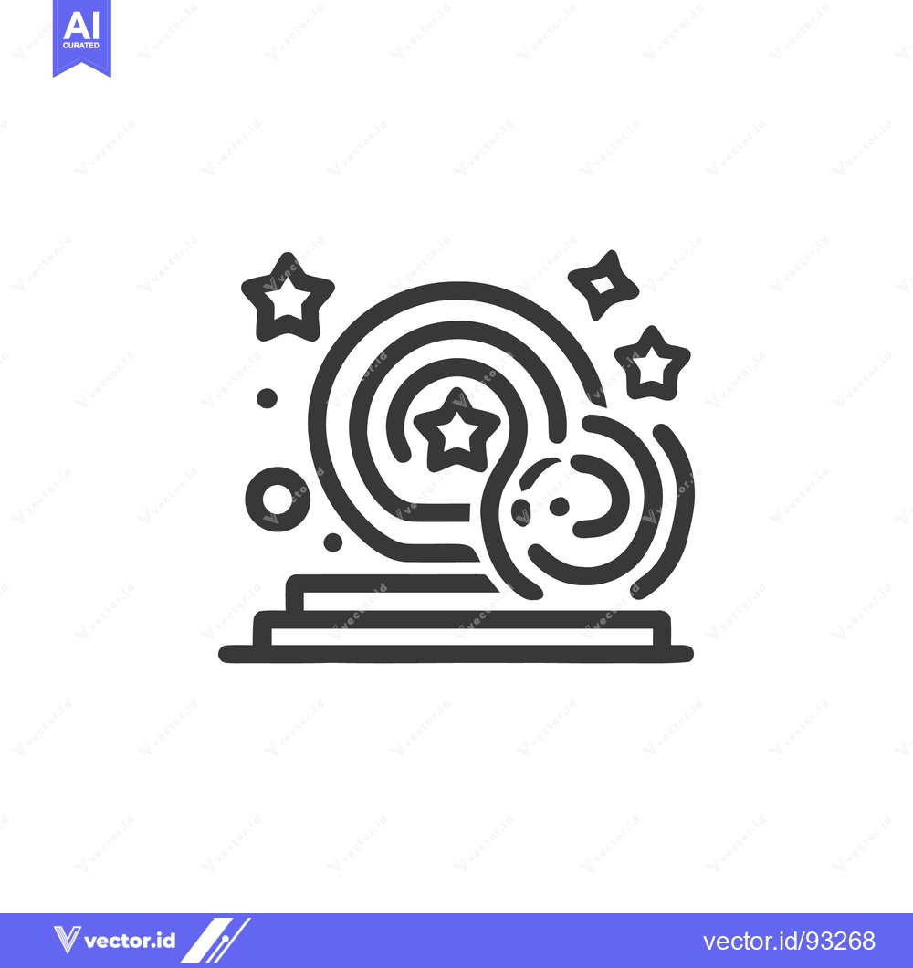 Premium Vector dari Minimalist Icon of Rainbow, Stars, and Happy Face on Pedestal