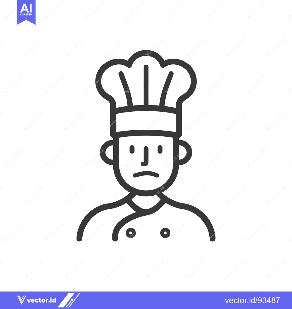 Premium Vector dari Sad Chef with Hat and Uniform
