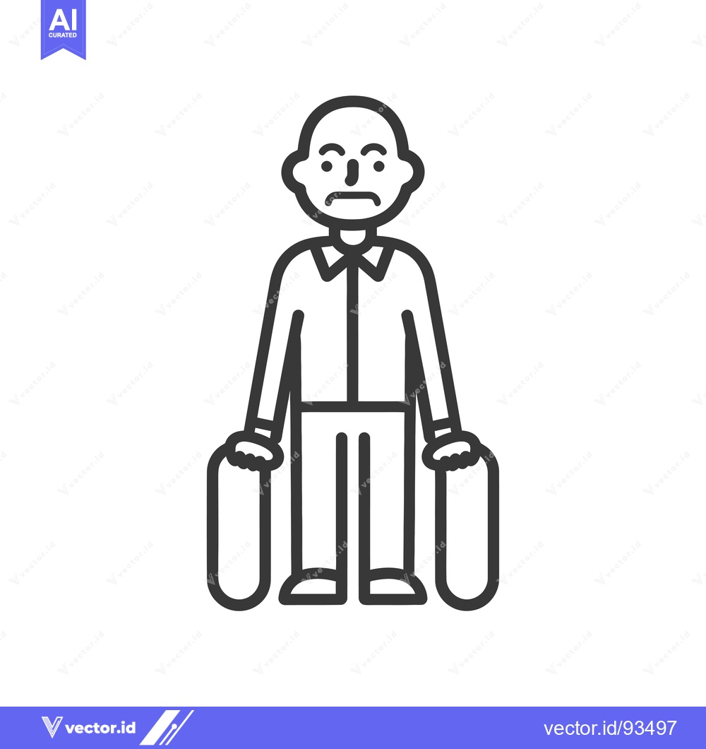 Premium Vector dari Sad Man Holding Two Empty Containers