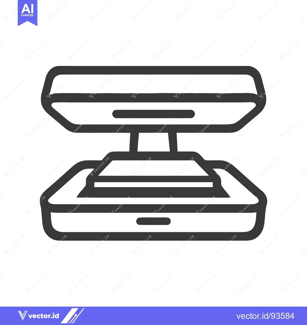 Premium Vector of Modern Icon of a Professional Makeup Palette with Applicator
