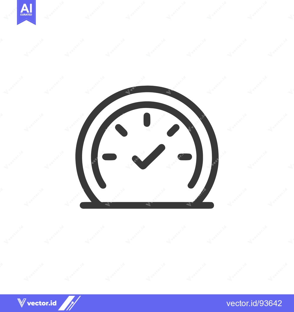 Premium Vector dari Minimalist Clock Icon: Time Management, Deadline, and Productivity Sym