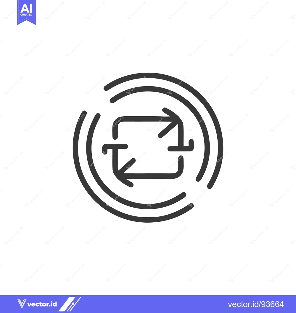 Premium Vector dari Circular Arrow Loop: Continuous Flow, Cycle, and Renewal Symbol