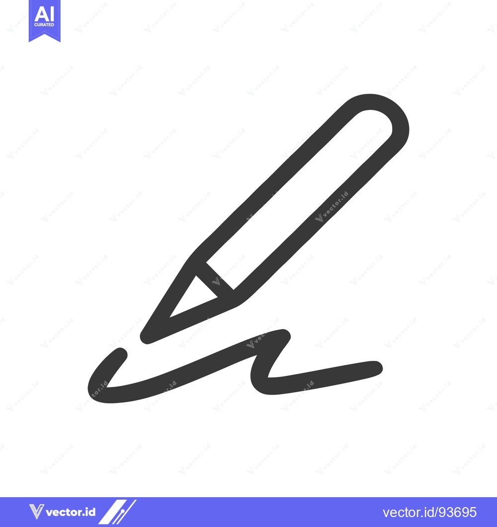 Premium Vector of Simple Stylus Icon: Writing, Drawing, and Creative Expression
