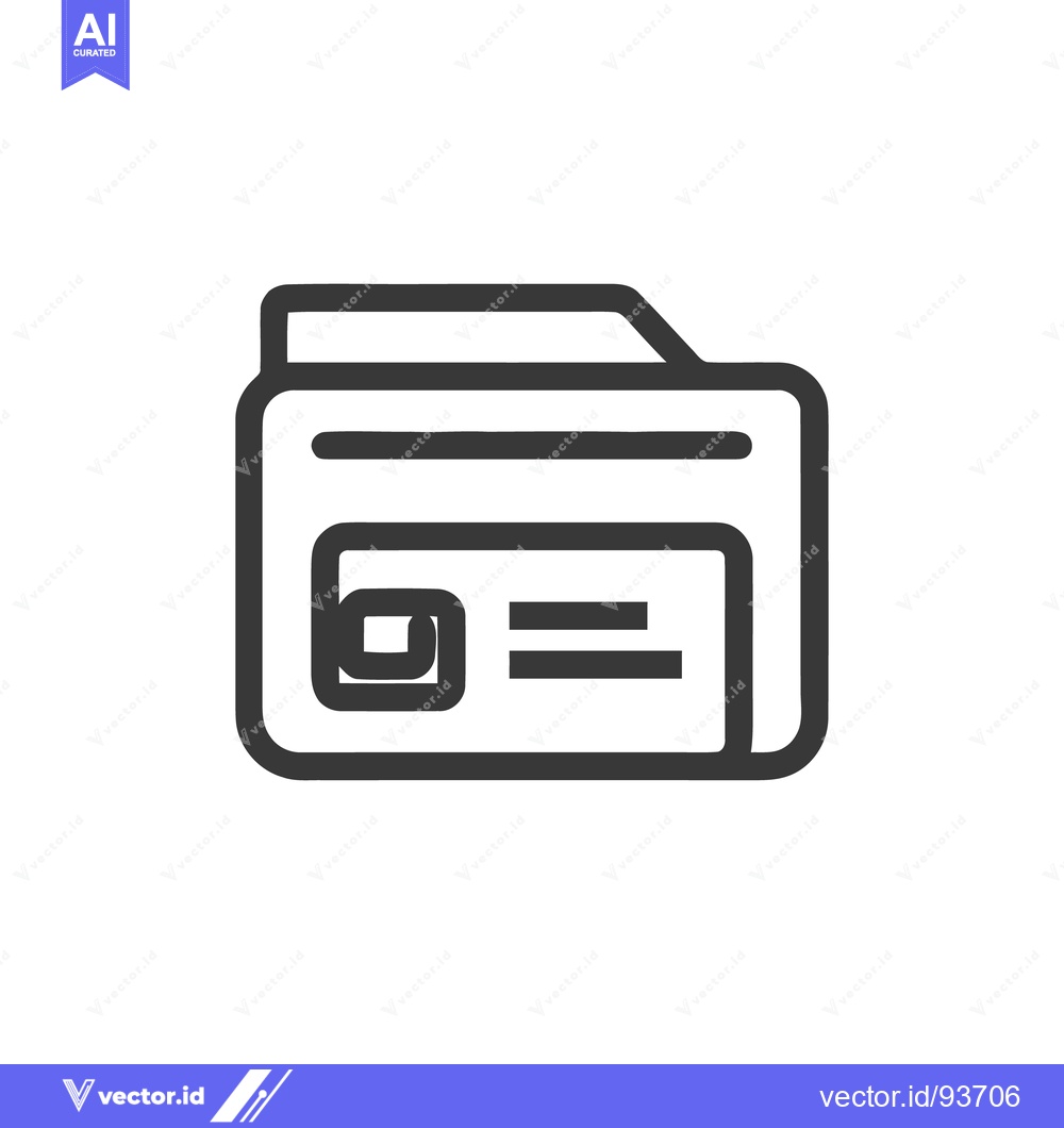 Premium Vector of Minimalist Folder Icon: Clean Design for Data Storage and Organization