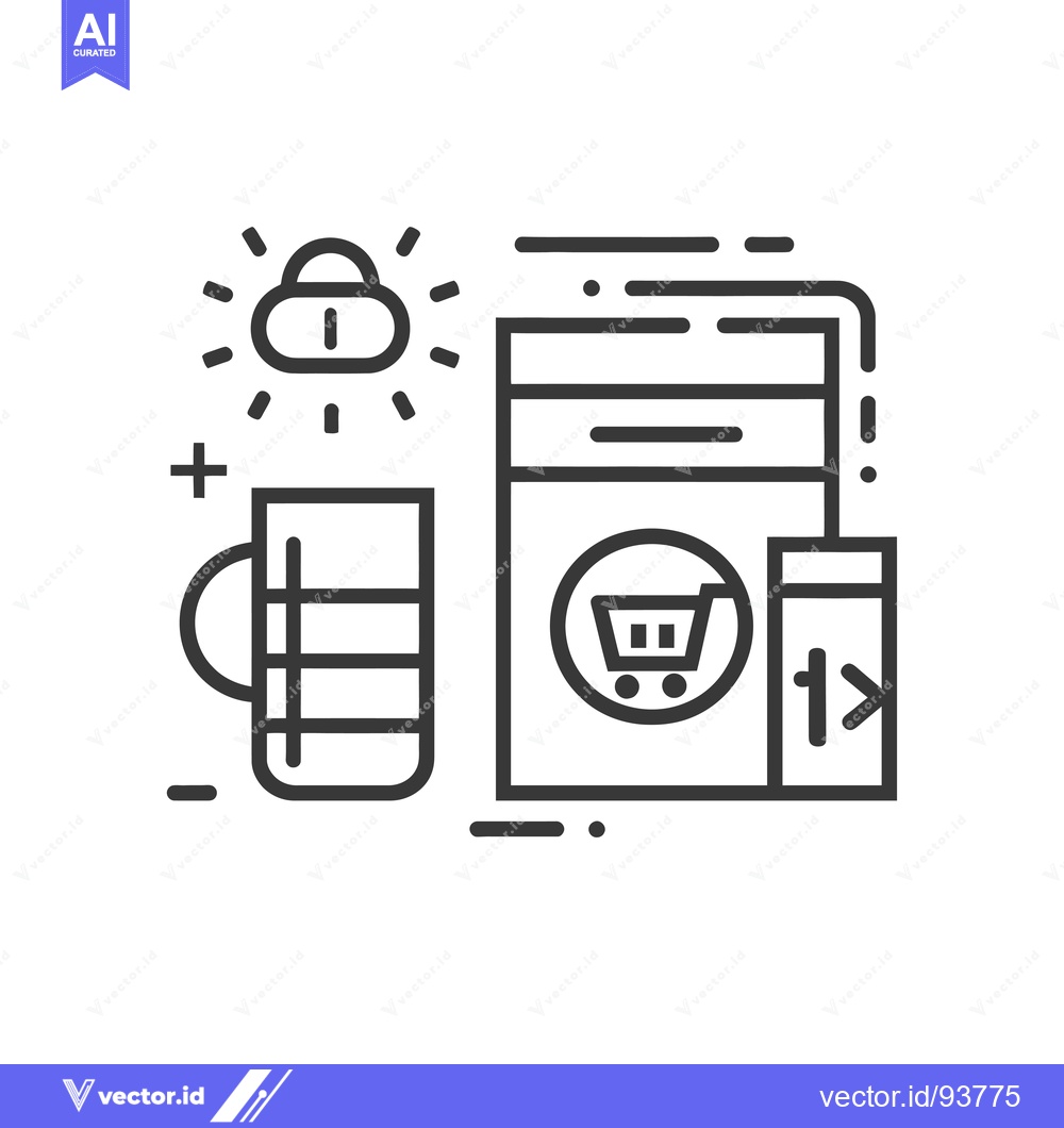 Premium Vector dari Secure Online Shopping with Data Protection and Fast Delivery