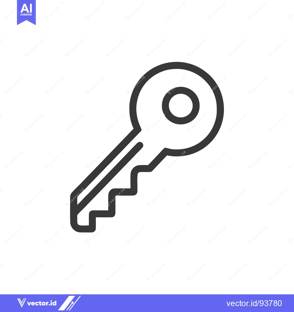 Premium Vector dari Minimalist Key Icon: Security, Access, and Protection Symbol