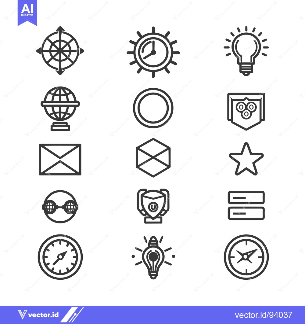 Premium Vector of Set of 12 Modern and Stylish Line Icons Representing Various Concepts