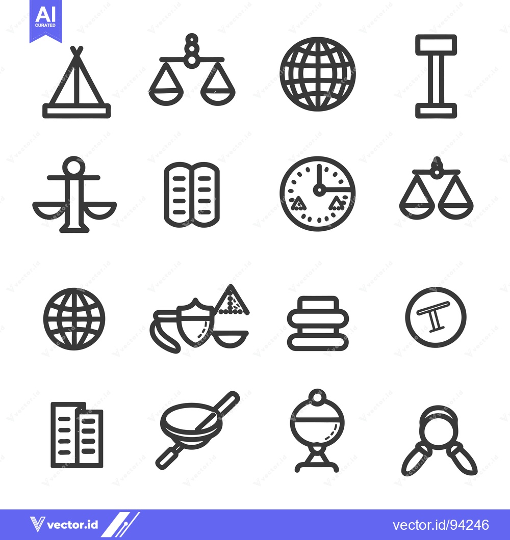 Premium Vector of Set of 16 diverse icons on a white background