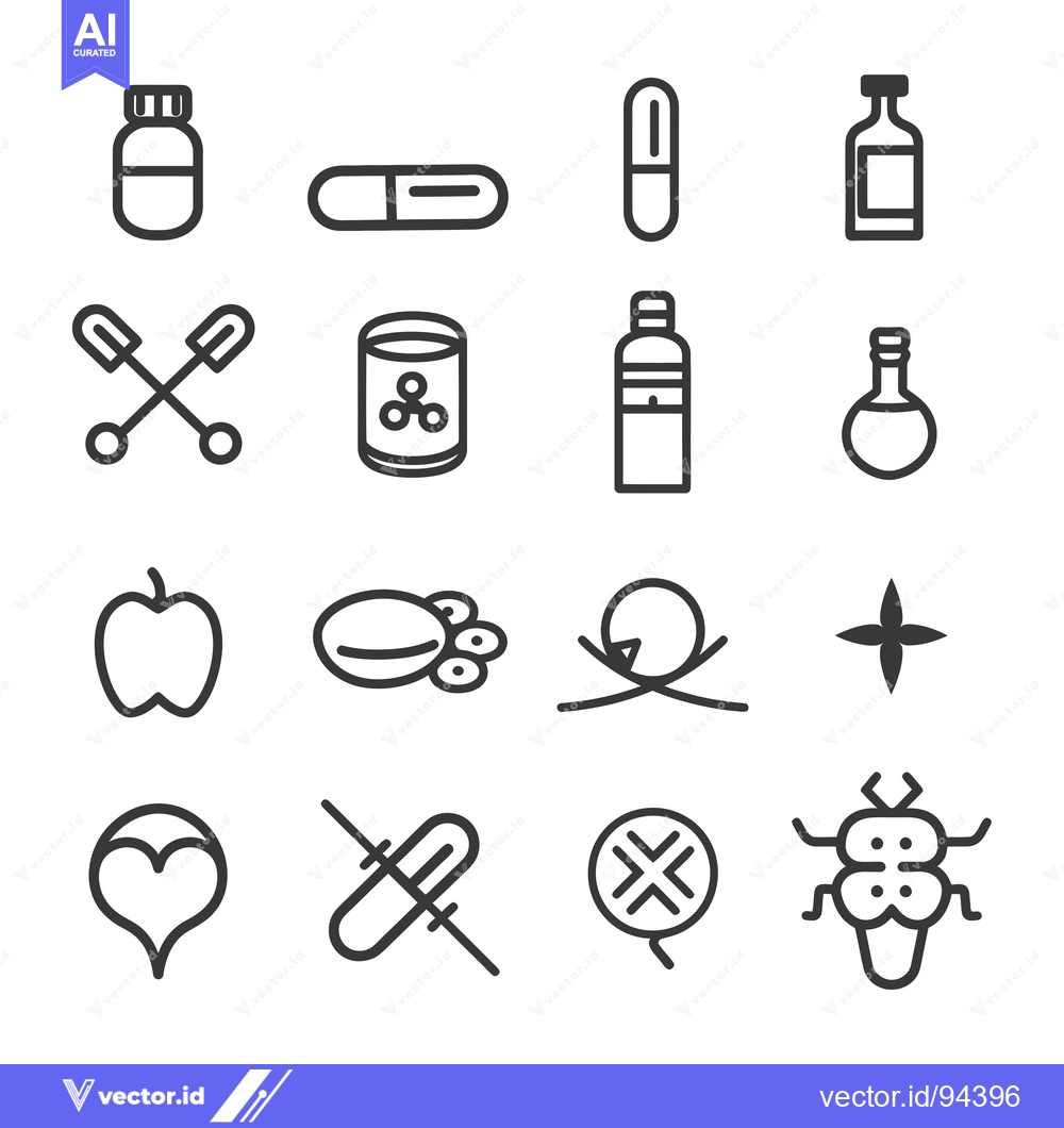 Premium Vector of Set of 16 Medicine and Healthcare Line Icons