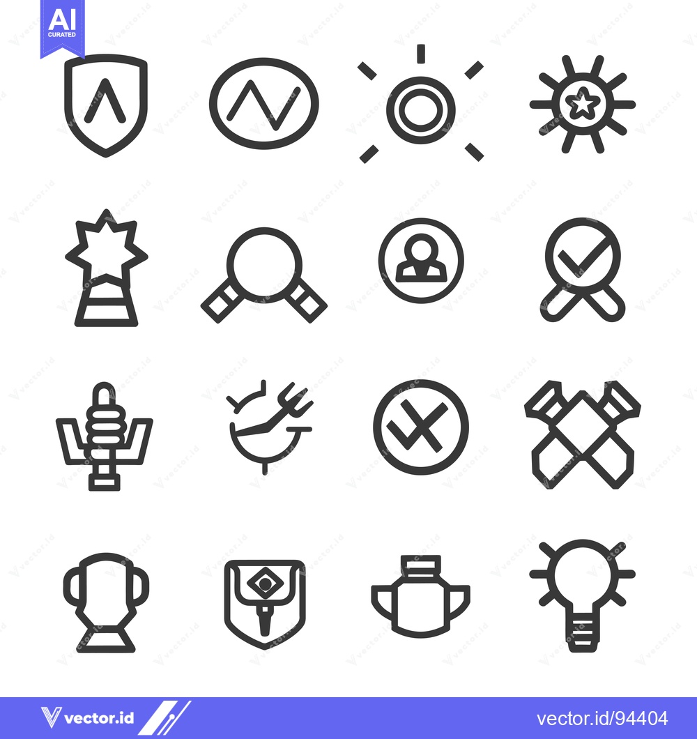 Premium Vector of Set of 16 Modern Line Icons for Web and Mobile Applications