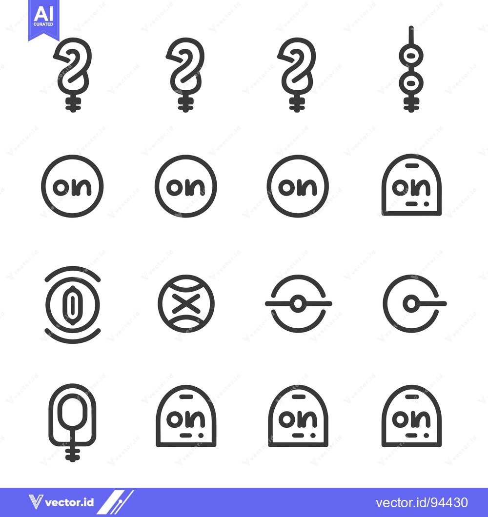 Premium Vector dari Set of 16 Outline Icons for Web and Mobile Apps