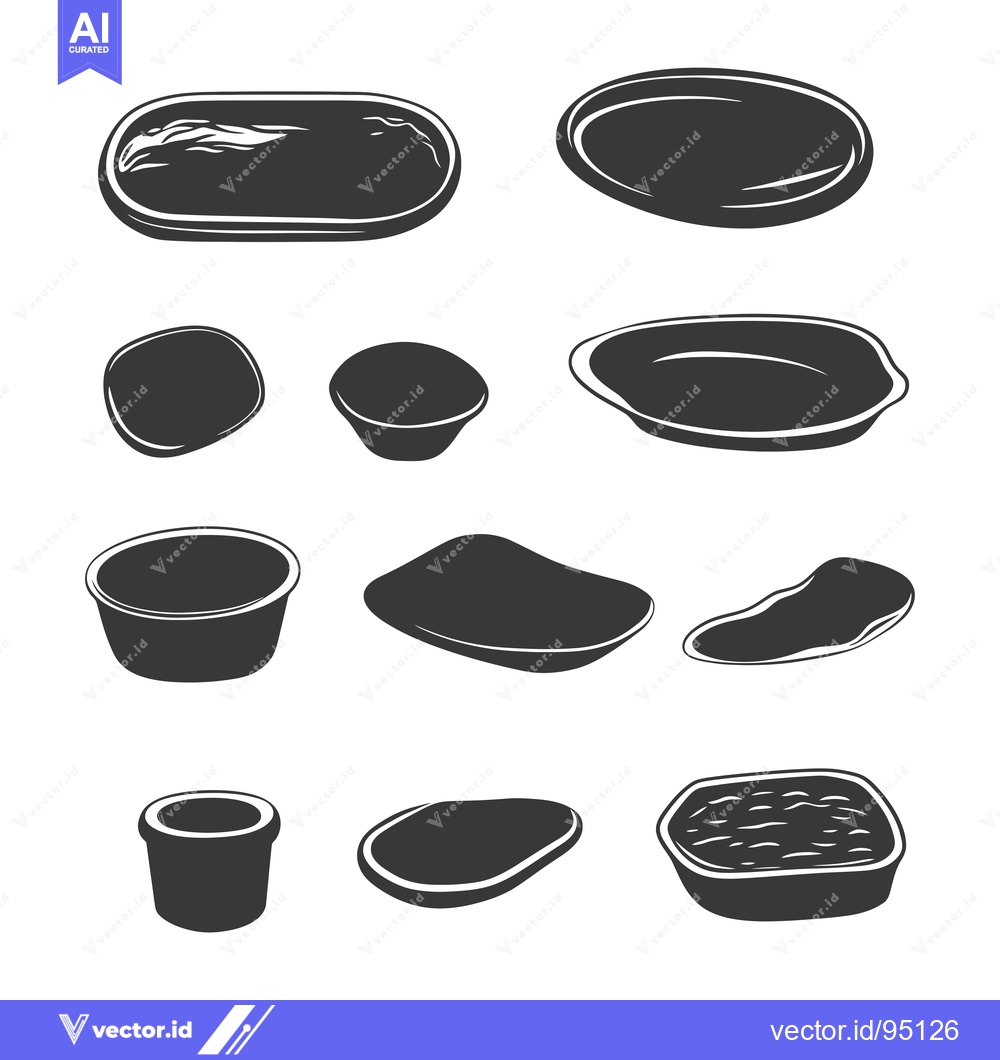 Premium Vector dari Set of Different Shapes of Empty Containers