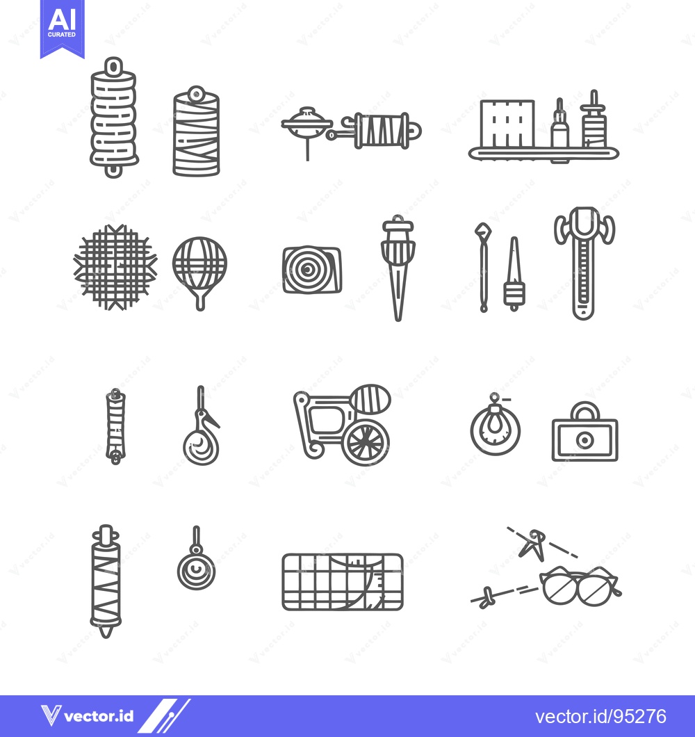 Premium Vector of Set of Hand-Drawn Line Icons Related to Measuring Tools and Equipment