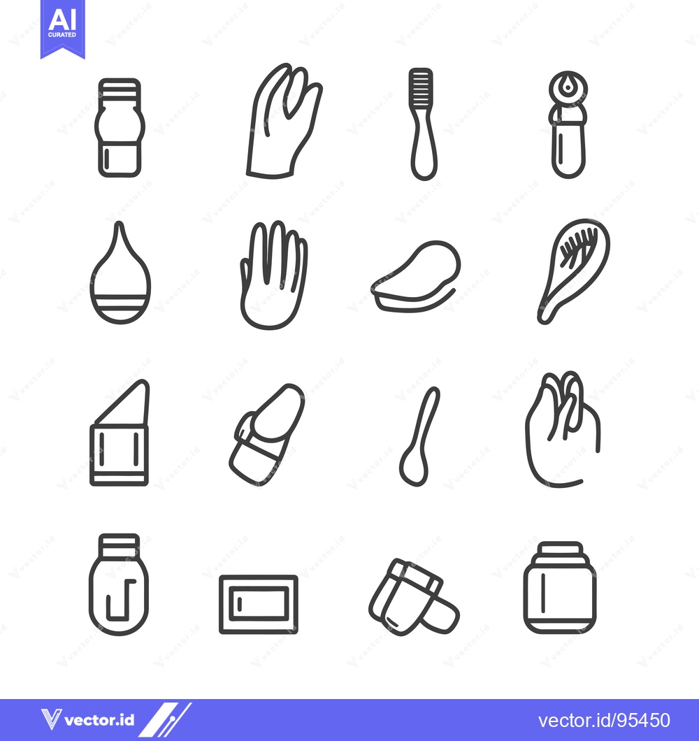 Premium Vector of Set of Line Icons for Cleaning Products and Tools