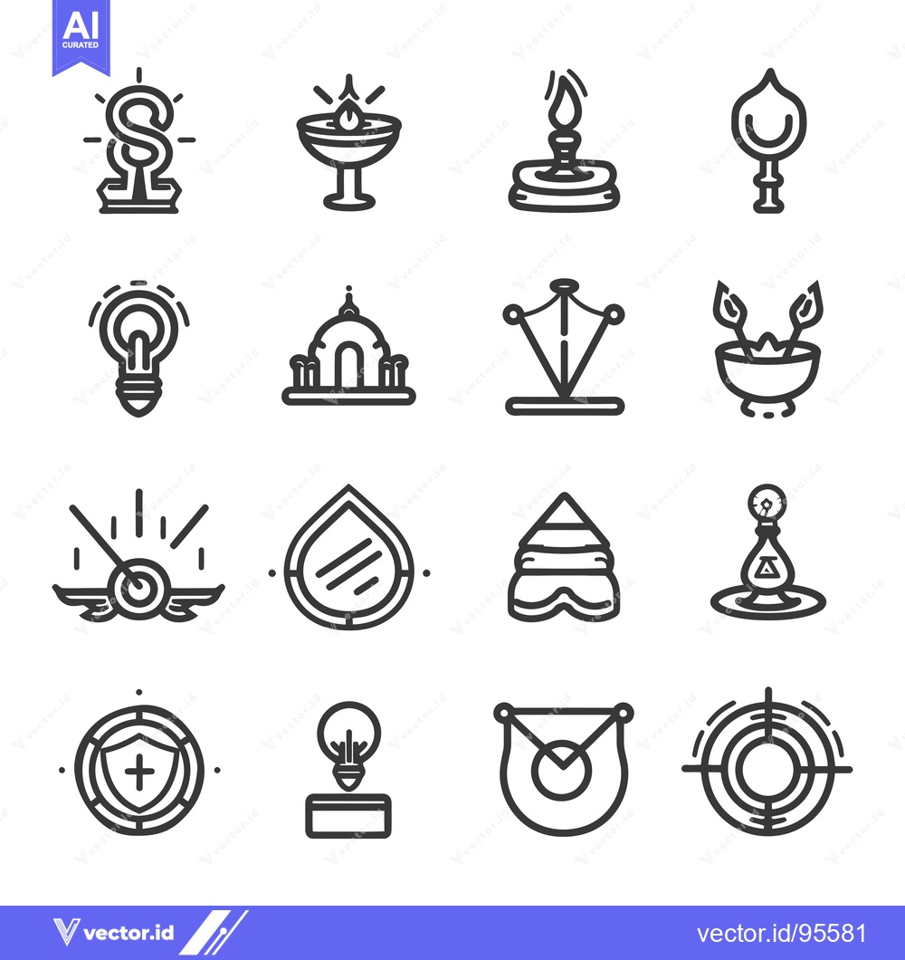 Premium Vector dari Set of Line Icons Representing Ideas and Innovation