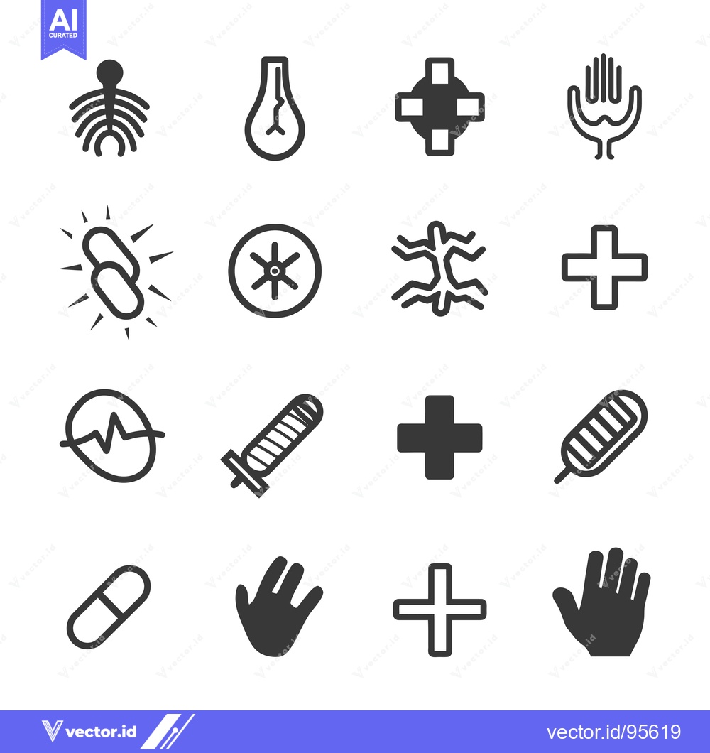 Premium Vector of Set of Medical and Healthcare Icons