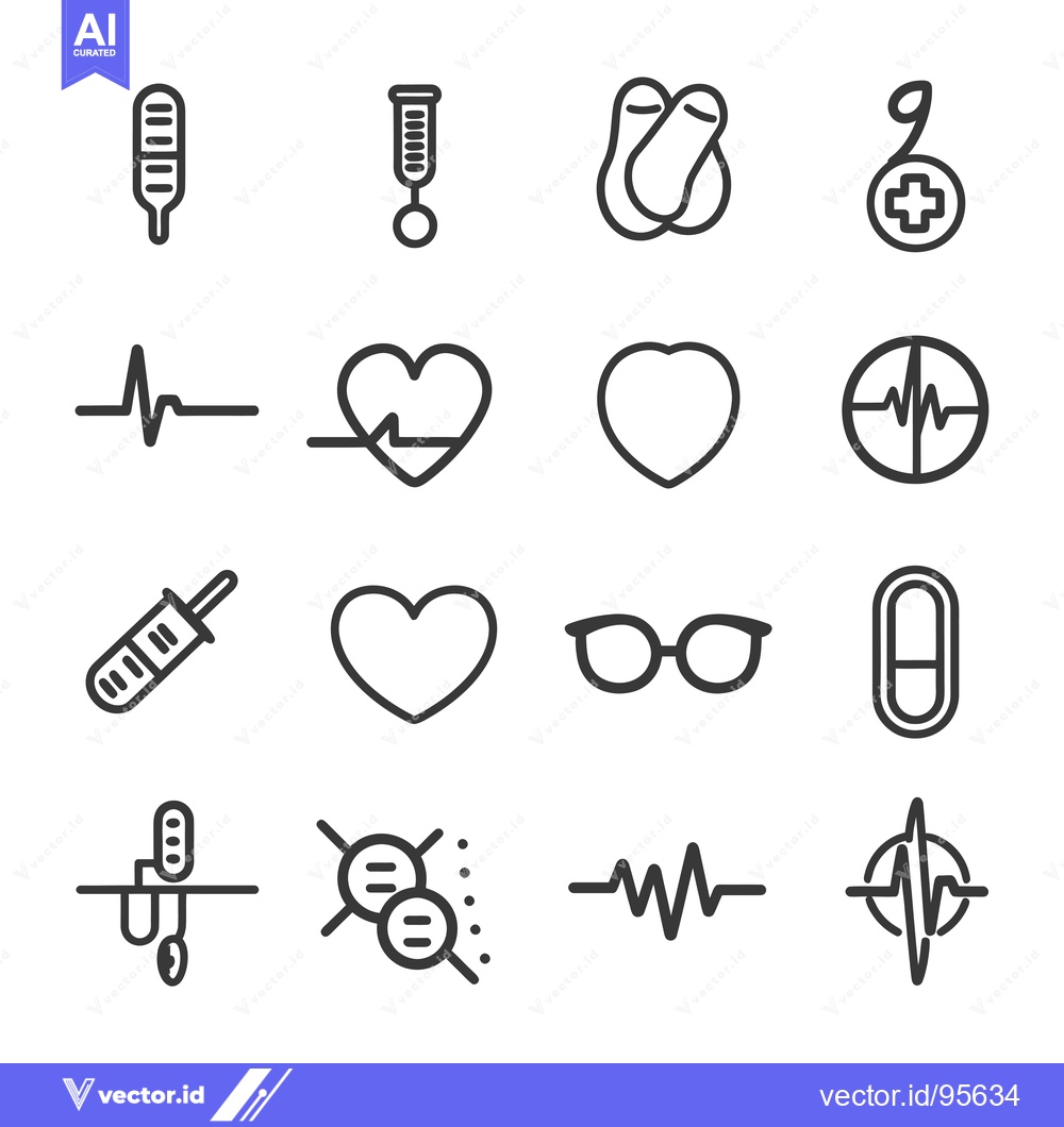 Premium Vector dari Set of Medical and Health Icons