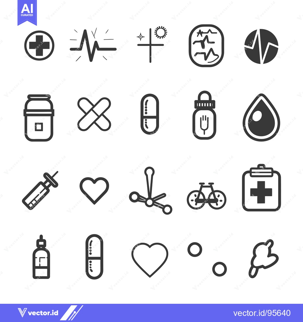 Premium Vector dari Set of Medical, Health, and Healthcare Icons