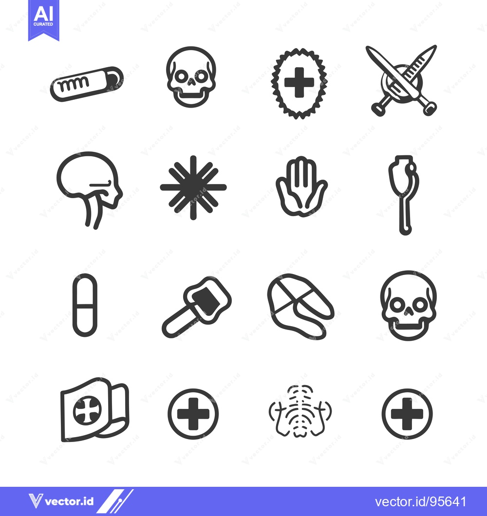 Premium Vector of Set of Medical Healthcare Icons