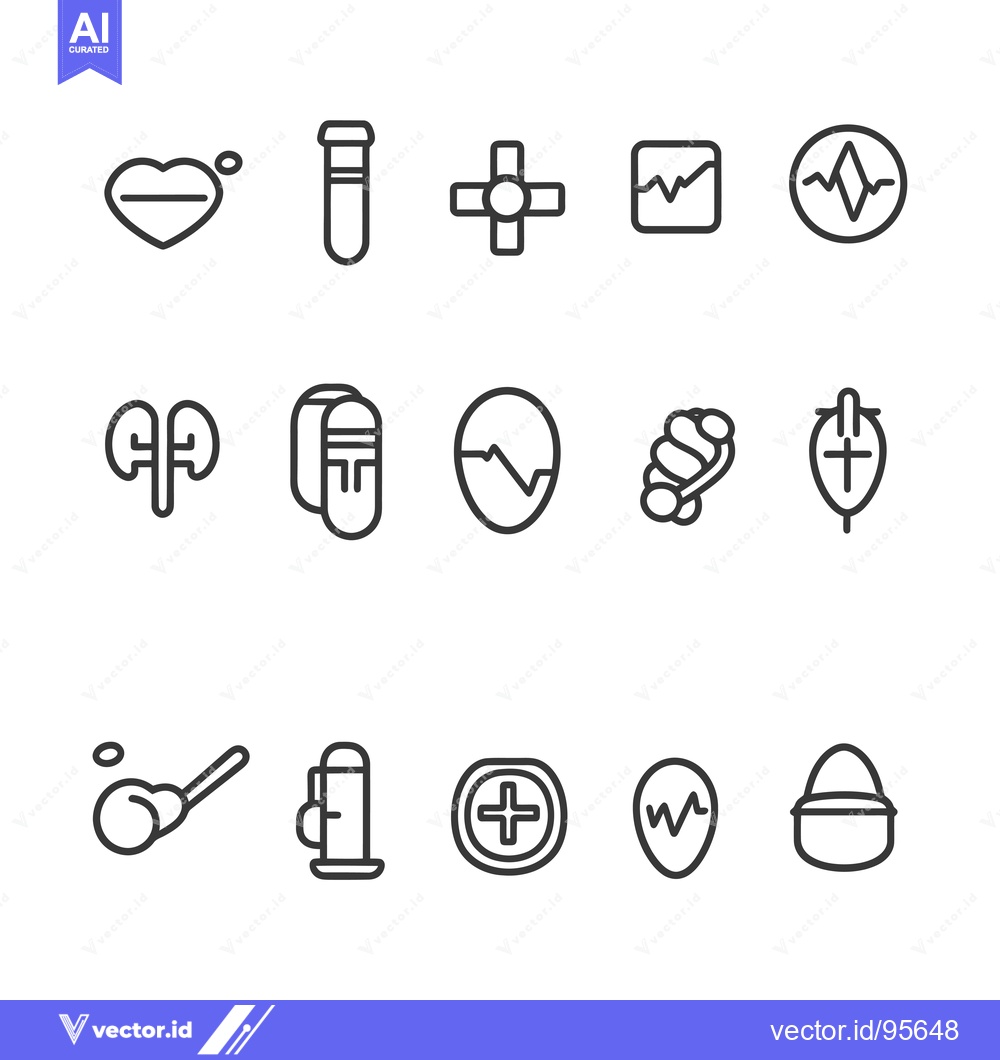 Premium Vector of Set of Medical Line Icons for Healthcare and Medical Professionals