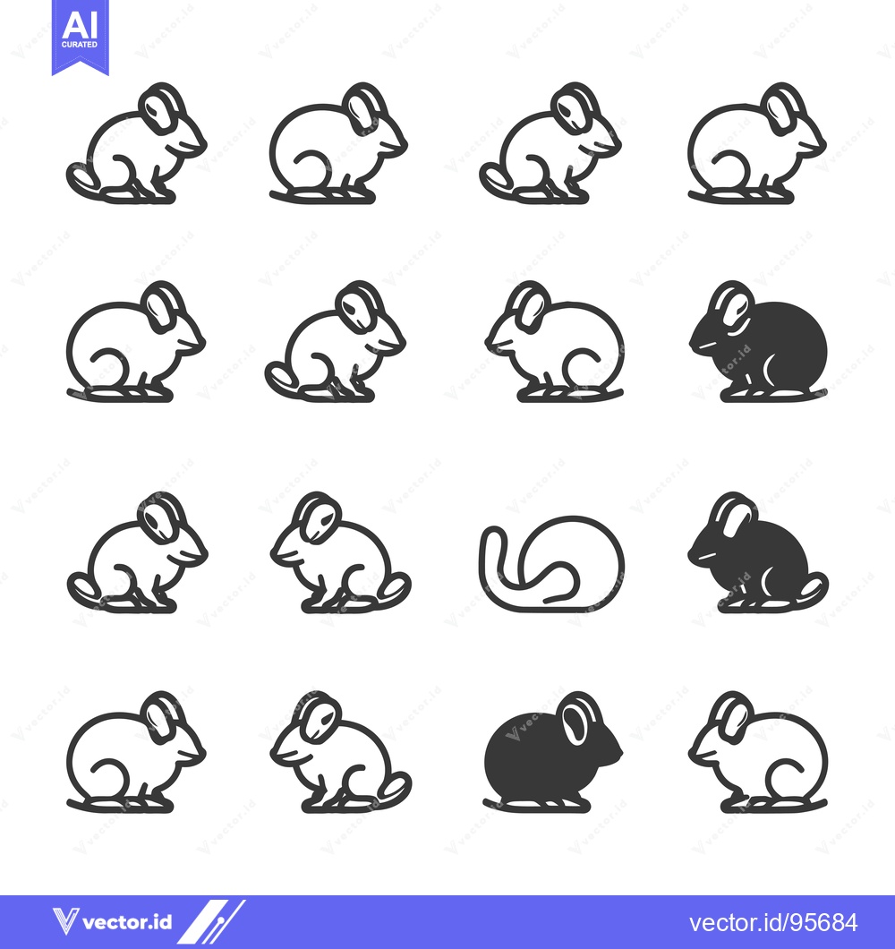 Premium Vector dari Set of Mouse Icons in Different Styles