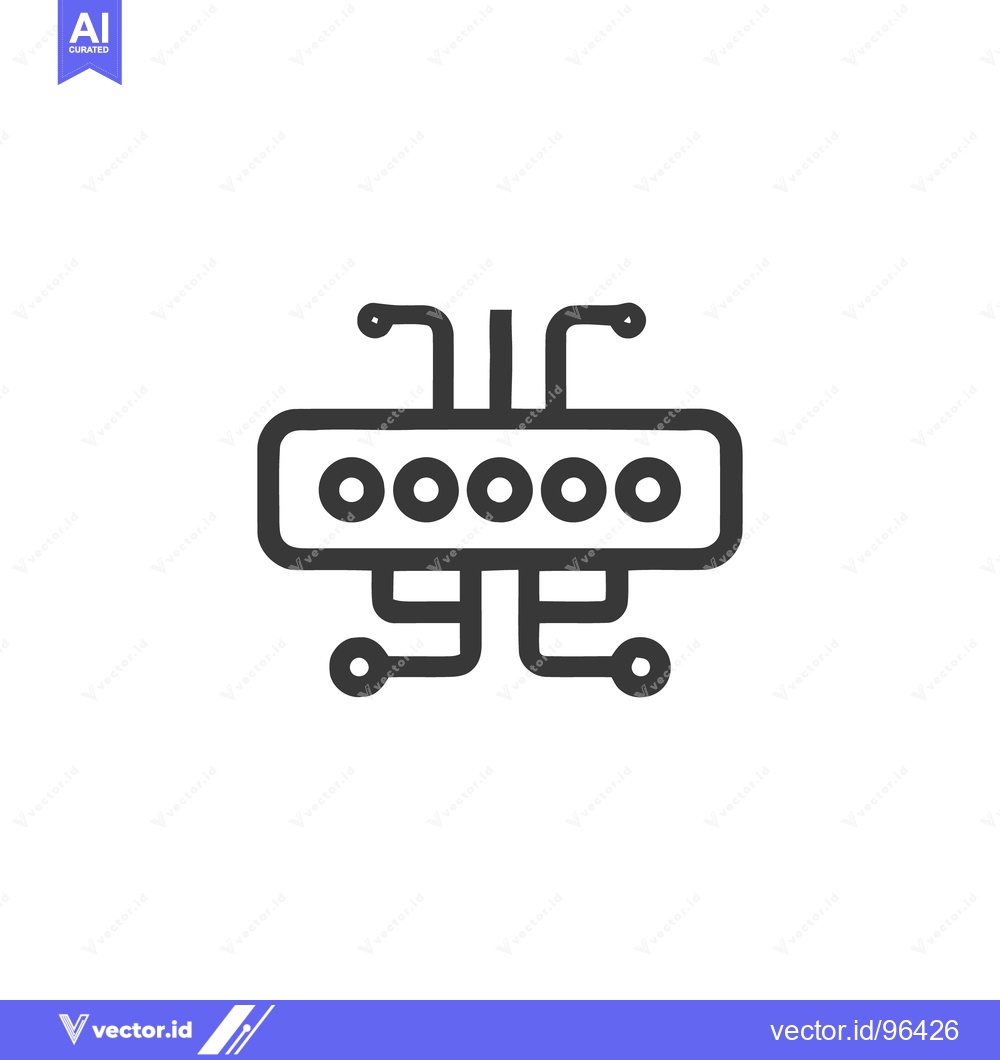 Premium Vector dari Minimalist Password Security Icon: Digital Protection Concept with Cir