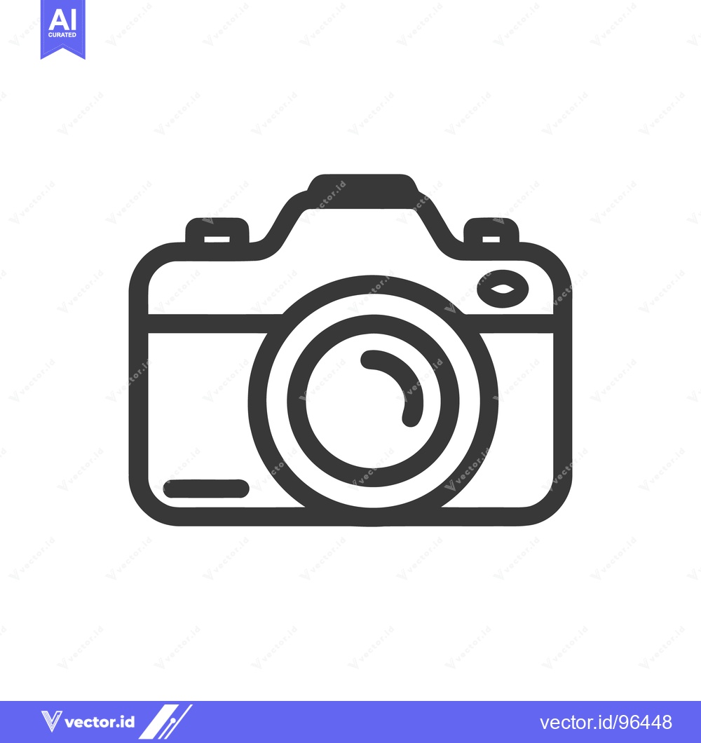 Premium Vector of Minimalist Camera Icon: Clean, Modern Photography Symbol Design