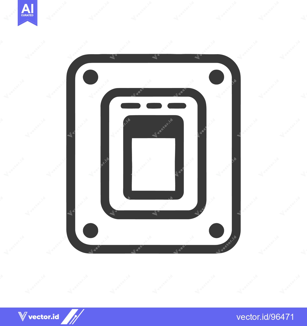 Premium Vector dari Abstract Stadium Icon: Minimalist Design with Rounded Corners and Geom