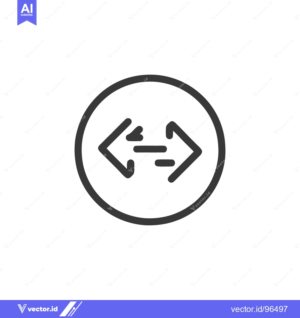 Premium Vector of Exchange Icon: Circular Arrow Symbol for Transfer and Communication