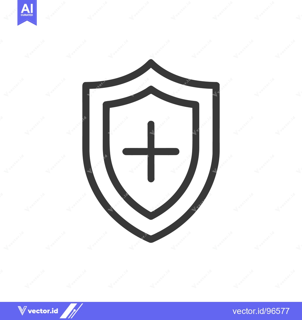 Premium Vector dari Shield with Plus Sign: Protection, Security, and Health Symbolism