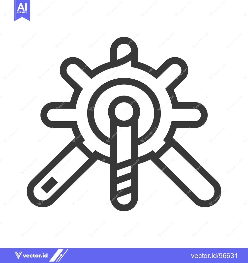 Premium Vector of Ship's Wheel with Handle and Spokes Icon