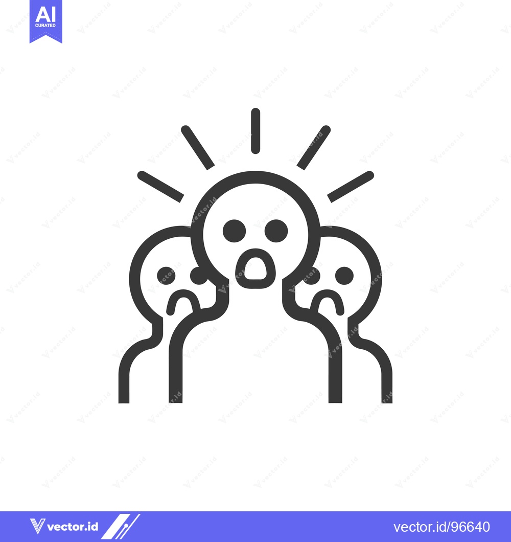 Premium Vector of Shocked Person Surrounded by Worried People
