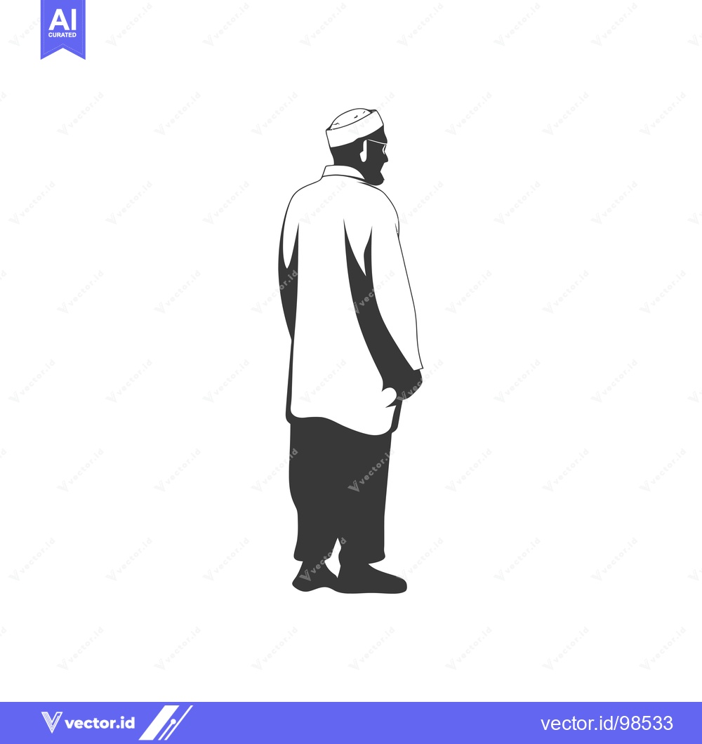 Premium Vector of Silhouette of a man wearing a cap and glasses