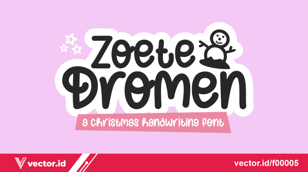 Zoete Dromen Font – font premium cover