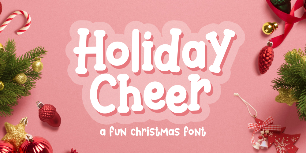 Holiday Cheer Font – pratinjau slide 1