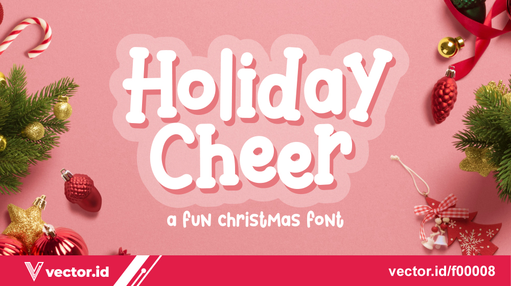 Holiday Cheer Font – pratinjau slide 9